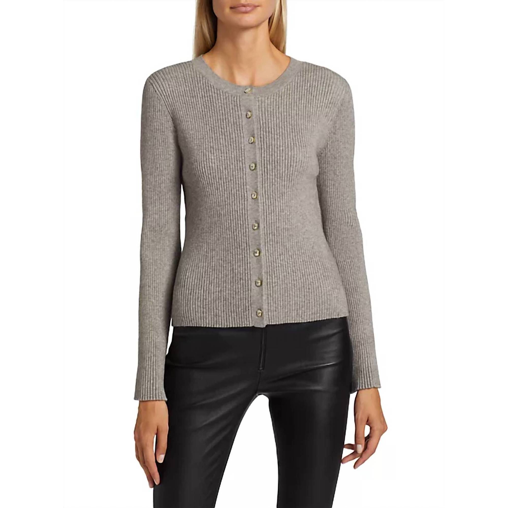New Generation Love Dua Cardigan In Heather Grey